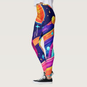Trillende Kosmische Symfonie ontwerp Leggings (Links)