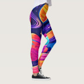Trillende Kosmische Symfonie ontwerp Leggings (Rechts)