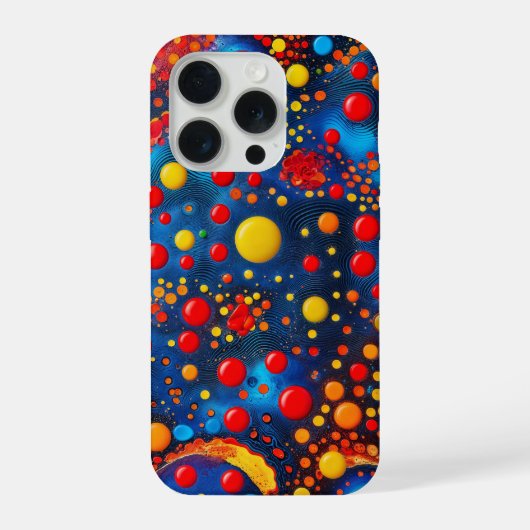 Trillende Kosmische Vloeibare Stippen Abstracte Ru iPhone Hoesje (Achterkant)