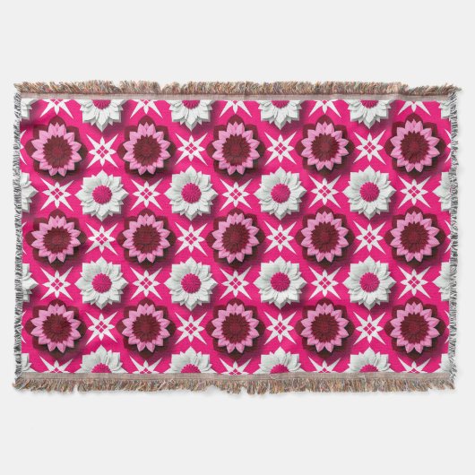🌸Trillende Lotus Bloem Roze Harmonie✨ Deken (Voorkant)