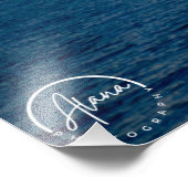 Trillende lucht bij zonsondergang foto afdruk (Hoek)