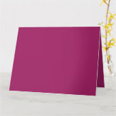 Trillende Magenta Elegantie | Premium Vouwkaarten Kaart (Gele Bloem)