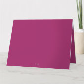 Trillende Magenta Elegantie | Premium Vouwkaarten Kaart (Achterkant)
