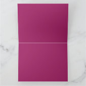 Trillende Magenta Elegantie | Premium Vouwkaarten Kaart (Binnen)