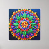 Trillende Mandala Kunstzinnigheid Canvas Afdruk (Voorkant)