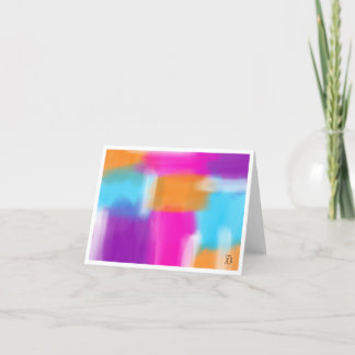 Trillende Minimaal Abstract Kunstwerk Bedankkaart