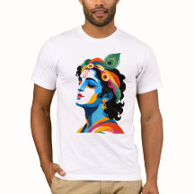 Trillende moderne Heer Krishna Pop Art Grafiek
