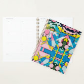 Trillende Neon Pastel Camo Abstracte Weekplanner Planner (Display)