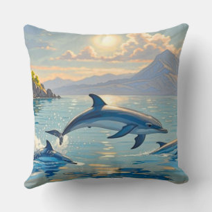 Trillende Oceaan Zonsondergang Decoratiekussen Kussen