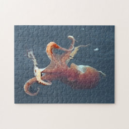 Trillende Octopus Zeedieren Oceaan Liefhebbers Zee Legpuzzel