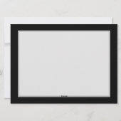 Trillende oneindigheid met regenboogvlinder op zwa feestdagenkaart (Achterkant)