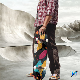 Trillende Organische Vorm - Abstract Minimalistisc Persoonlijk Skateboard
