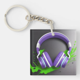 Trillende Over-Ear Koptelefoons Sleutelhanger