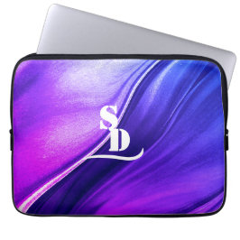 Trillende Paarse Roze Laptophoes  Laptop Sleeve