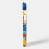 Trillende Retro Mozaïek Vierkanten Hoesje (Achterkant / Links)