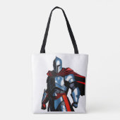 Trillende Ridder Mini Tote Tas (Achterkant)