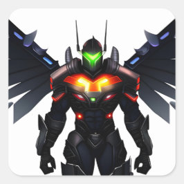 Trillende Ridder Vierkante Sticker