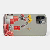 Trillende Rood Geel Arrangementontwerp Case-Mate iPhone Case (Achterkant (horizontaal))
