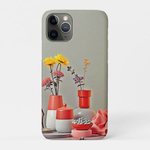 Trillende Rood Geel Arrangementontwerp Case-Mate iPhone Case
