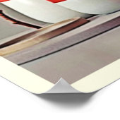 Trillende Rood Geel Arrangementontwerp Poster (Hoek)