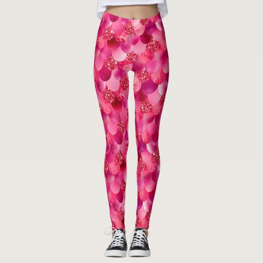 trillende schaduw van Pinks Mermaid Leggings (Voorkant)