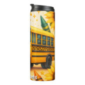 Trillende schoolbuschauffeur thermische tumbler thermosbeker (Geroteerd rechts)