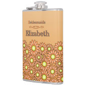 Trillende Sinaasappel Bruidsmeisje Fles Heupfles (Links)