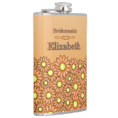Trillende Sinaasappel Bruidsmeisje Fles Heupfles (Rechts)