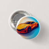 Trillende sportwagen met modern design ronde button 3,2 cm (Voorkant /achterkant)