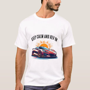 Trillende sportwagenillustratie t-shirt