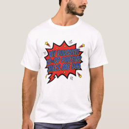 Trillende strip popart t-shirt