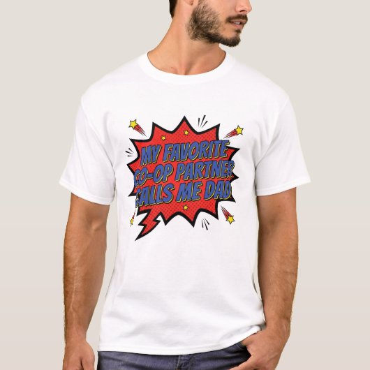 Trillende strip popart t-shirt (Voorkant)