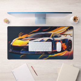 Trillende Supercar Racing Digitale Vlammen Bureaumat