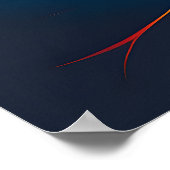 Trillende Supercar Racing Digitale Vlammen Poster (Hoek)