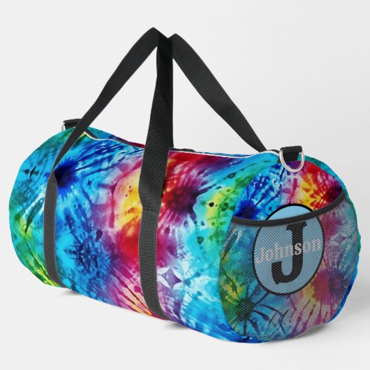Trillende Tie Dye Barsting Weekendtas Plunjezak (Rechterhoek)
