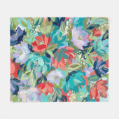 Trillende Tuinsymfonie Fleece Deken (Voorkant (Horizontaal))