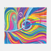 Trillende Veer Bries Fleece Deken (Voorkant (Horizontaal))