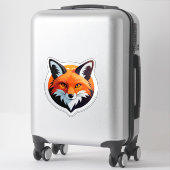 Trillende Vossekop Sticker (Koffer)