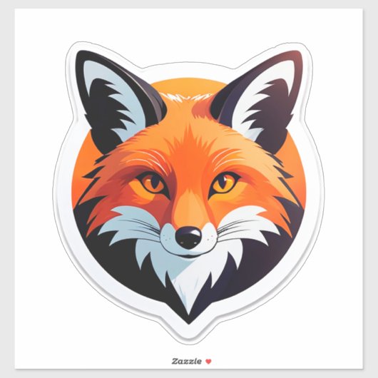 Trillende Vossekop Sticker (Vel)