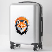 Trillende Vossekop Sticker (Koffer)