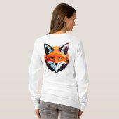 Trillende Vossen Kop T-shirt (Achterkant volledig)