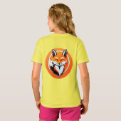 Trillende Vossen Kop T-shirt (Achterkant volledig)