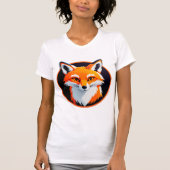 Trillende Vossen Kop T-shirt (Voorkant)