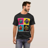 Trillende X-Ogen Monster Vis Pop Art T-shirt (Voorkant volledig)