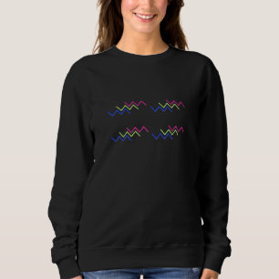 Trillende Zigzag Energie Patroon T-Shirt
