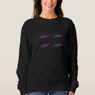 Trillende Zigzag Energie Patroon T-Shirt