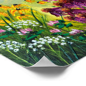 Trillende Zomer Echinacea Poster (Hoek)