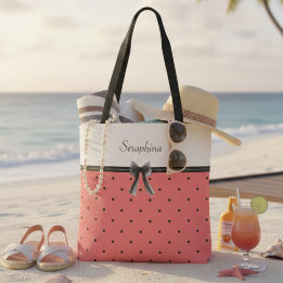 Trillende Zonsondergang Koraal Zomer Chic Boodscha Tote Bag