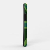 Trilliante Teal Union Jack Case-Mate iPhone Case (Achterkant/rechts)