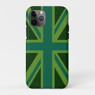 Trilliante Teal Union Jack Case-Mate iPhone Case